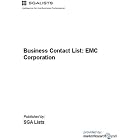 Click here to buy Business Contact List: EMC Corporation by  SGA Lists.