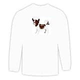 Long Sleeve T-shirt with chihuahua, dog, canine Large White