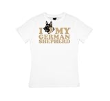 I Love my German Shepherd - Womens Fit T-Shirt