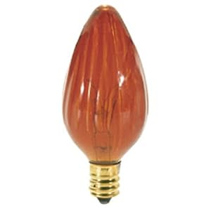 25 Watt Flame Bulb F10 Amber by Bulbrite