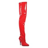 Pleaser USA - SEDUCE-3010 (Beverly), 5" Classic Plain Thigh Boot in 8 Colors and Sizes 6-16,