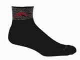  : Darn Tough Merino Wool 1/4 Sock Cushion,Black,Large
