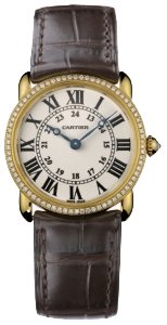 New Cartier Ronde Louis Unisex Gold Watch Wr000151