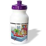 Londons Times New Release Funny Cartoons - Satan In Therapy - Water Bottles
