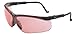 Howard Leight Genesis Uvex Protective Eyeglasses Black Frame, Vermillion Lens R-03575