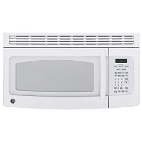 GE Spacemaker JVM1750DMWW 1.7 cu. ft. Over-the-Range Microwave Oven with 1000 Cooking Watts, Sensor Cooking, Turntable, 300 CFM Venting and Full-View Cooktop Lighting: White