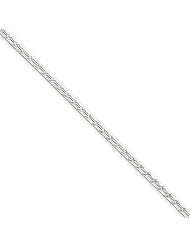 .925 Sterling Silver 1.75mm Round Franco Link Chain