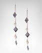 Metal Diamond & Chain Duster Earring main image