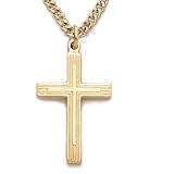 7/8 14K Gold Filled Cross on Cross Necklace on 18 Chain
