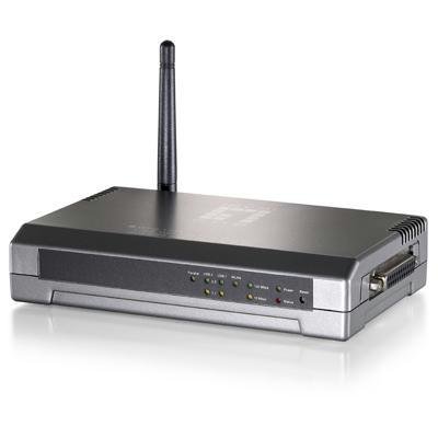 New Cp Tech/Level One Wps-1133 Print Server Includes Multi-Port External 2400 Mhz Ism Band Wi-Fi