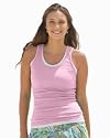 American Apparel 2x1 Yoga Rib U-Neck Tank Top