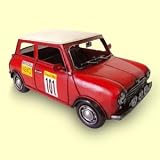 Mini Cooper racing,29,5x16,5x13 cm Blechminiatur