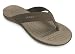 crocs Men's Makino Flip Flop, Soft Nubuck Strap & Cushy Corslite Midsole