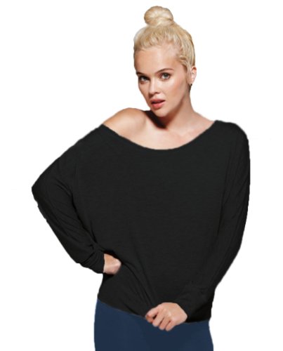Ladies' Flowy Off Shoulder Long Sleeve Shirt