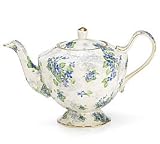 Royal Estate Floral Porcelain Teapot Tea Pot Fine Dining