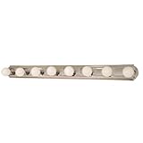 IMAGE OF Nuvo 60/299 48-Inch Eight Light Vanity Strip, Polished Chrome