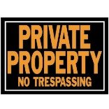 10x14 Private Prop Sign