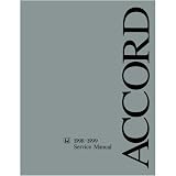 1998 1999 HONDA ACCORD Shop Service Manual Book by Honda
