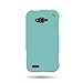 CoverON® Hard Rubberized Slim Case for ZTE Reef - with Cover Removal Pry Tool - Teal