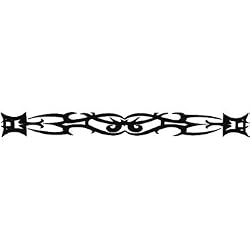 Tribal Design No. 10 Arm Band Temporary Tattoo 1.5x9