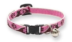 Tickled Pink - Lupine Adjustable Safety Collars for Cats with Bell - 1/2 in. x 8 in. - 12 in.