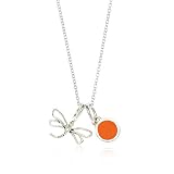 Girls Dragonfly & Resin Charm Necklace in Sterling Silver