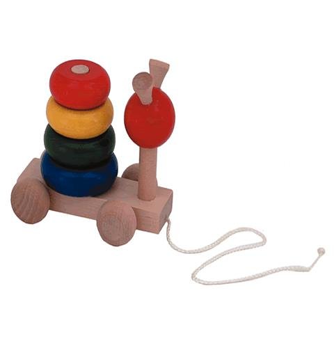 Childrens Toyshop  Toys : The Toy Box Wooden 4 Ring Buggy