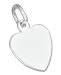 Sterling Silver High Polish Engravable Heart Charm