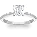 Exquisite! Women's 14k White-gold 1.05 ct Cushion Brilliant Moissanite Solitaire Engagement Ring - 6.0mm Size 9.5