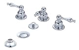Danze D326455 Sheridan Double Handle Bidet Faucet with Built-In Diverter and Lever Handles, Chrome