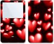 Red Hearts - Apple iPod video 30GB/ 60GB/ 80GB Skin Decals - Faceplate Stickers