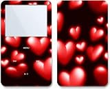 Red Hearts - Apple iPod video 30GB/ 60GB/ 80GB Skin Decals - Faceplate Stickers