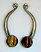 Right Face Myterra Gemstone 4'' Cabinet Pull Knob.Myterra's Tiger Eye exhibits a chan...