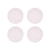 Imperio White Stoneware Collection - Set of 4 - 8.5 Inch Appetizer Plates by Caldo-Freddo