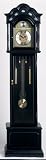 Edward Meyer Grandfather Clock with Black Finish and Mother-of-pearl Inlay