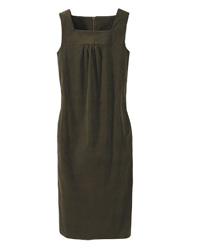 Spiegel Spiegel Signature Luxe Corduroy Collection:Square Neck Dress