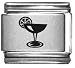 Clearly Charming Margarita Glass Laser Italian Charm