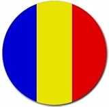 Chad Flag Round Mouse Pad