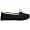 Minnetonka Women's 4010 Cally Faux Fur Slipper,Black,8 M US