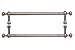Top Knobs M832-12-PAIR Appliance Pull