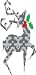 Joyful Reindeer Auto Glass Sticker
