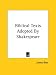 Book Biblical Texts Adopted By Shakespeare