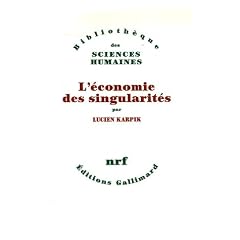 L'�conomie des singularit�s