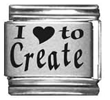 Clearly Charming I Heart to Create Laser Italian Charm