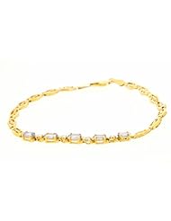 10K Yellow Gold and Tanzanite Bracelet