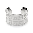 Ladies Greek Design Stainless Steel Cuff Bracelet