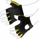 Rucanor Exercise Glove ( Colour : Black/Yellow) ( Size : Small)