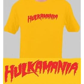 Hulk Hogan hulkamania T-shirt Gold