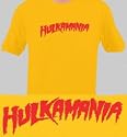 Hulk Hogan "hulkamania" T-shirt Gold