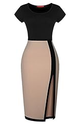 Sexy Cotton Cocktail Vintage Slit Short Sleeves  Dress